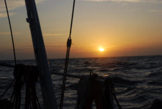 Sonnenuntergang vor den Azoren